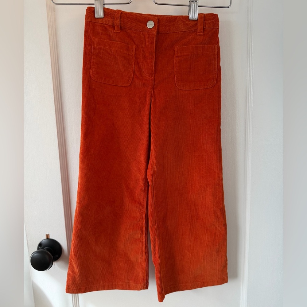 Jacadi Vibrant Orange Corduroy Trousers size 5A